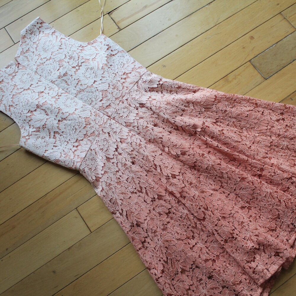 Trina Turk Carpenteria Ombre Lace Sleeveless Dress Size 4 - Picture 12 of 13